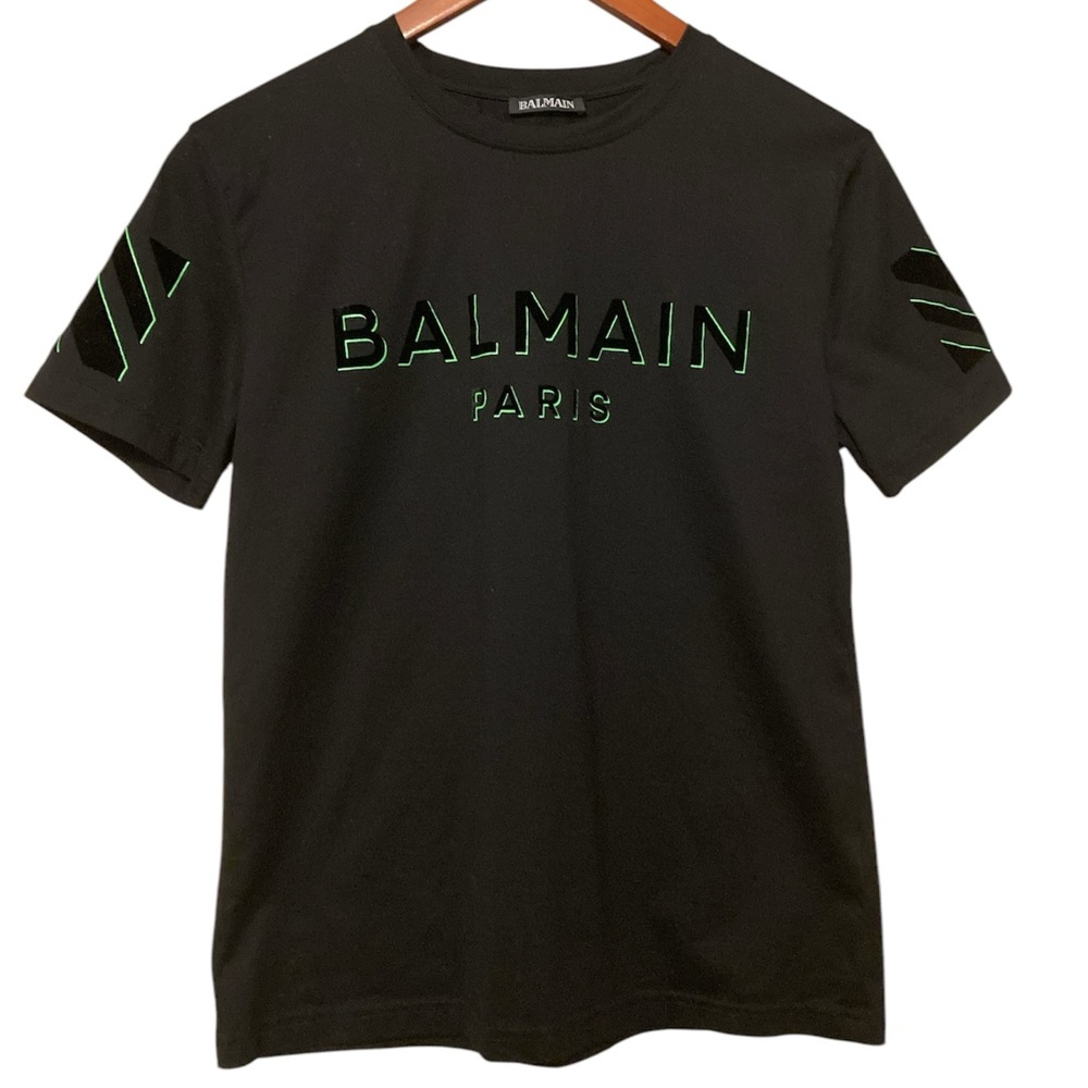 Balmain Black T-Shirt for Men